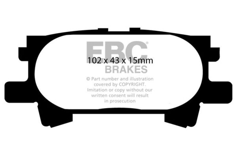 EBC 04-07 Lexus RX330 3.3 Greenstuff Rear Brake Pads EBC 04-07 Lexus RX330 3.3 Greenstuff Rear Brake Pads