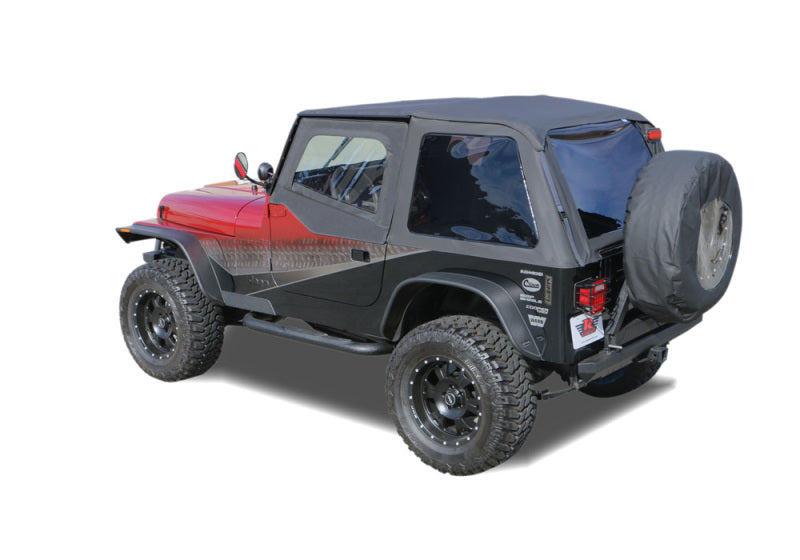 Rampage 1992-1995 Jeep Wrangler(YJ) Frameless Soft Top Kit - Black Diamond Rampage 1992-1995 Jeep Wrangler(YJ) Frameless Soft Top Kit - Black Diamond