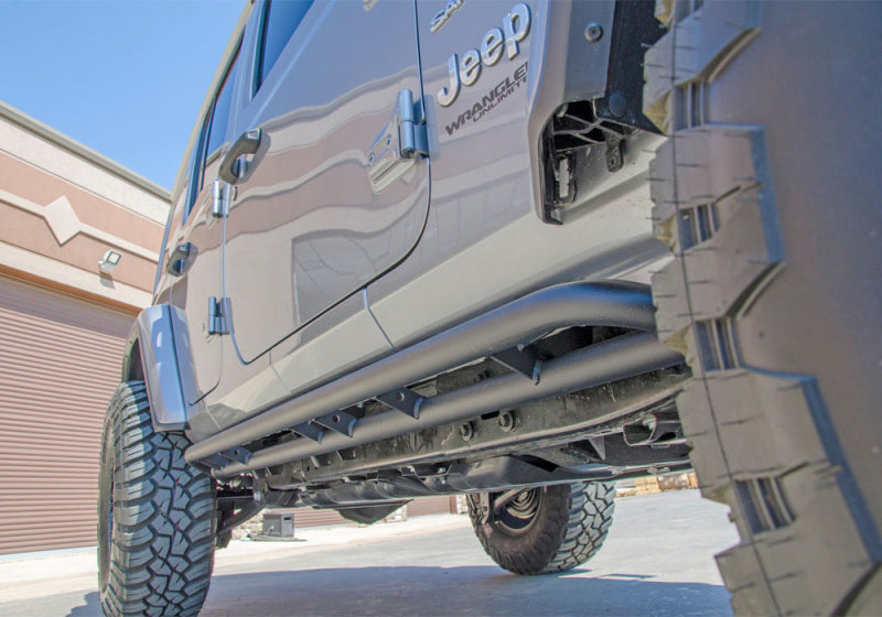 N-Fab RKR Rails 2019 Jeep Wrangler JT 4DR Truck Full Length - Tex. Black - 1.75in N-Fab RKR Rails 2019 Jeep Wrangler JT 4DR Truck Full Length - Tex. Black - 1.75in