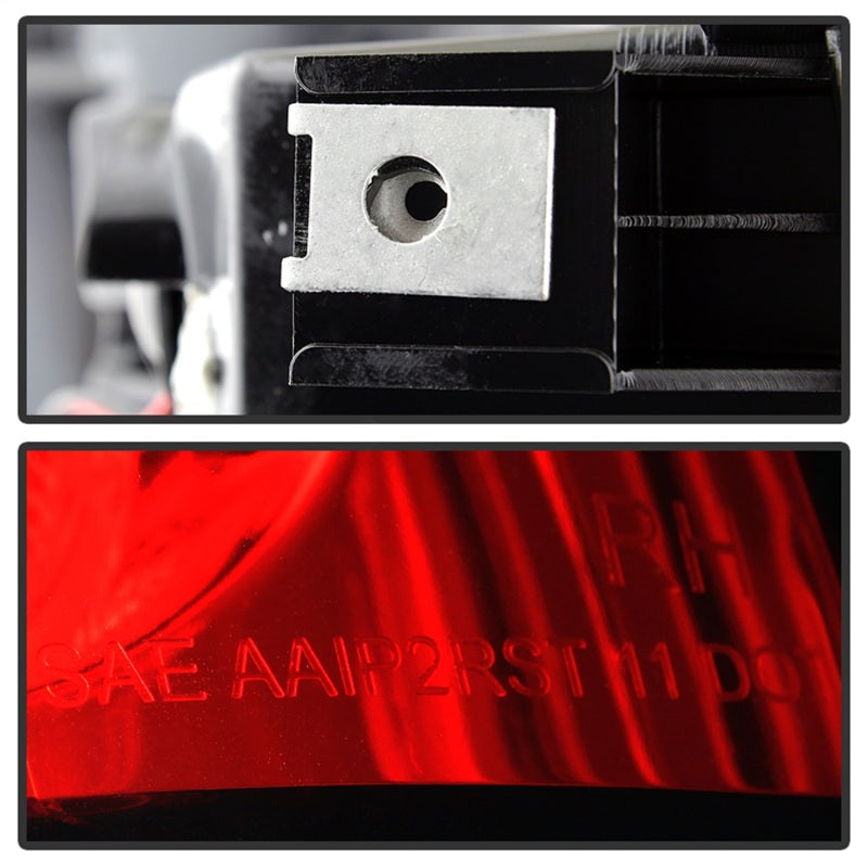 Spyder Chevy Silverado 1500 03-06 (Not Fit Stepside)LED Tail Lights Red Clear ALT-YD-CS03-LED-RC Spyder Chevy Silverado 1500 03-06 (Not Fit Stepside)LED Tail Lights Red Clear ALT-YD-CS03-LED-RC