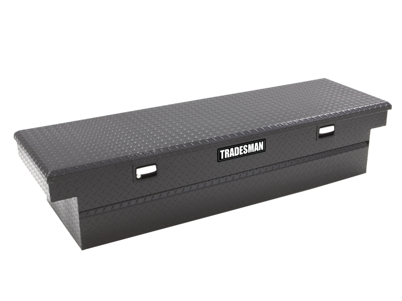 Tradesman Aluminum Single Lid Cross Bed Truck Tool Box (63in.) - Black Tradesman Aluminum Single Lid Cross Bed Truck Tool Box (63in.) - Black