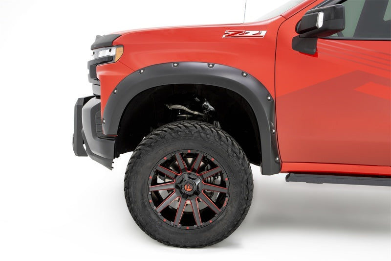 Bushwacker 19-21 Chevrolet Silverado 1500 Pocket Style Flares 4pc - Black Bushwacker 19-21 Chevrolet Silverado 1500 Pocket Style Flares 4pc - Black