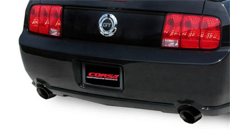Corsa 2005-2010 Ford Mustang Shelby GT500 5.4L V8 Black Sport Axle-Back Exhaust Corsa 2005-2010 Ford Mustang Shelby GT500 5.4L V8 Black Sport Axle-Back Exhaust