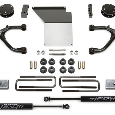 Fabtech 07-18 GM K1500 4in Uniball UCA System w/Rear Stealth Shocks