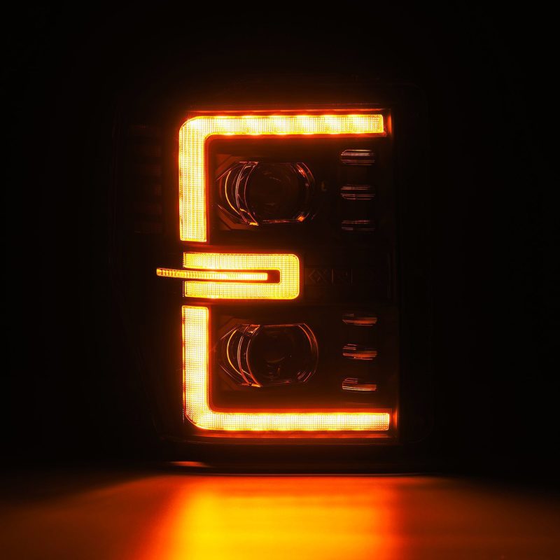 AlphaRex 08-10 Ford F250-550 LUXX-Series LED Projector Headlights Black w/Activ Light/Seq Signal AlphaRex 08-10 Ford F250-550 LUXX-Series LED Projector Headlights Black w/Activ Light/Seq Signal