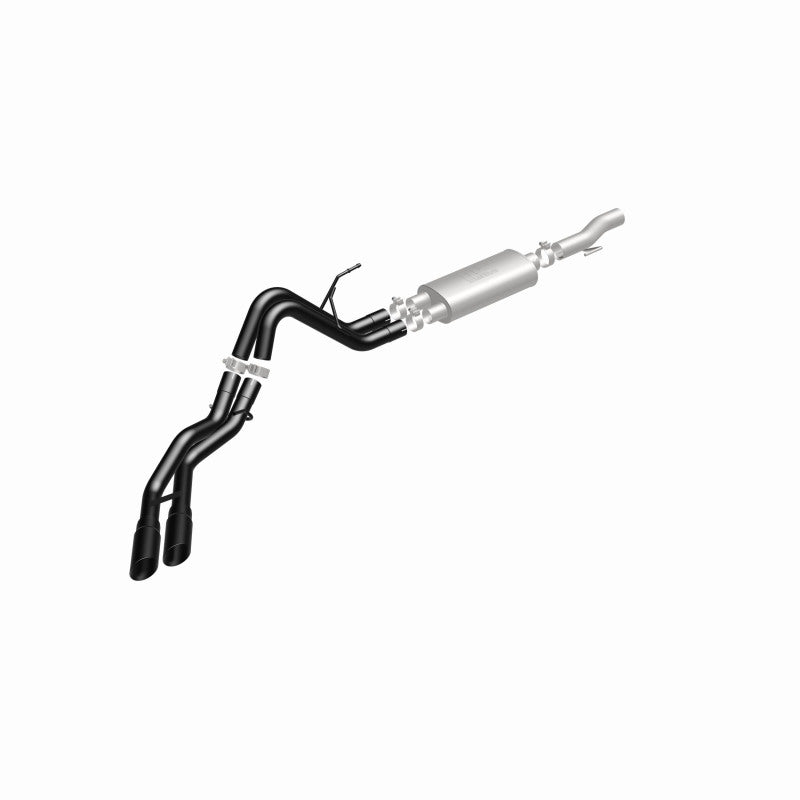 MagnaFlow SYS Cat-Back 10-14 Ford Raptor 6.2L V8 2.5/3in Black Dual Same Side Exit Rear 3.5 Tips MagnaFlow SYS Cat-Back 10-14 Ford Raptor 6.2L V8 2.5/3in Black Dual Same Side Exit Rear 3.5 Tips