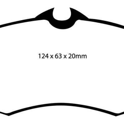 EBC 00-11 Chrysler PT Cruiser 2.4 Redstuff Front Brake Pads