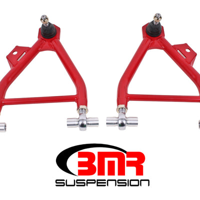 BMR 94-04 Mustang Lower A-Arms (Coilover Only) w/ Adj. Rod End and STD. Ball Joint - Red