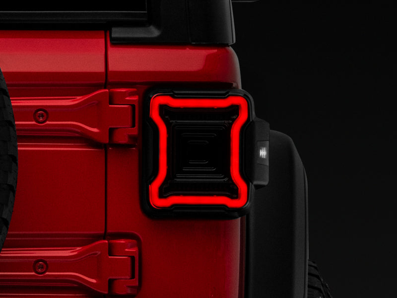 Raxiom 18-22 Jeep Wrangler JL Axial Series Plateau LED Tail Lights- Black Housing (Smoked Lens) Raxiom 18-22 Jeep Wrangler JL Axial Series Plateau LED Tail Lights- Black Housing (Smoked Lens)
