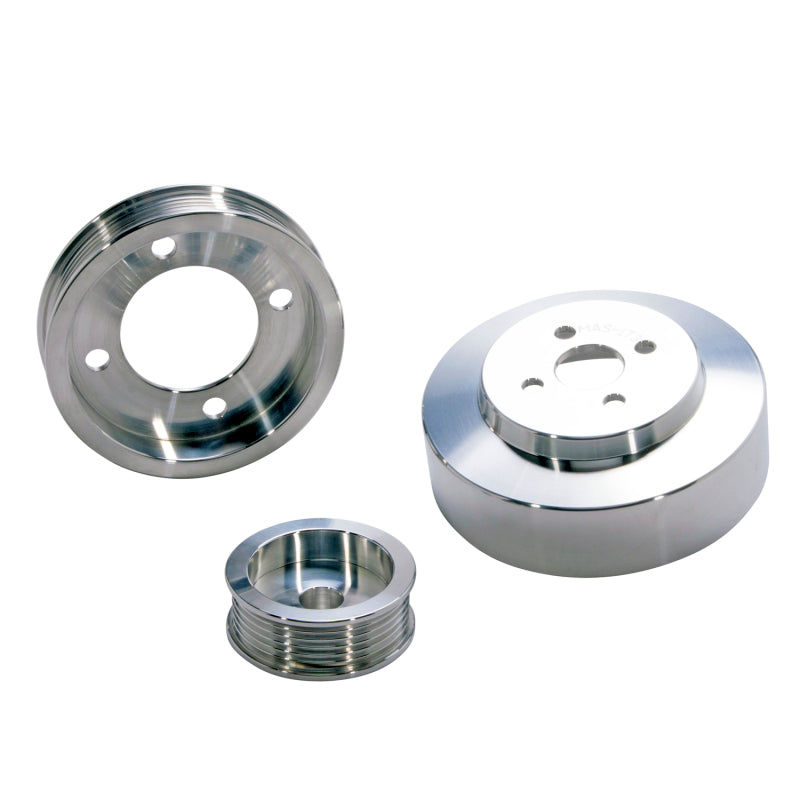 BBK 94-95 Mustang 5.0 Underdrive Pulley Kit - Lightweight CNC Billet Aluminum (3pc) BBK 94-95 Mustang 5.0 Underdrive Pulley Kit - Lightweight CNC Billet Aluminum (3pc)