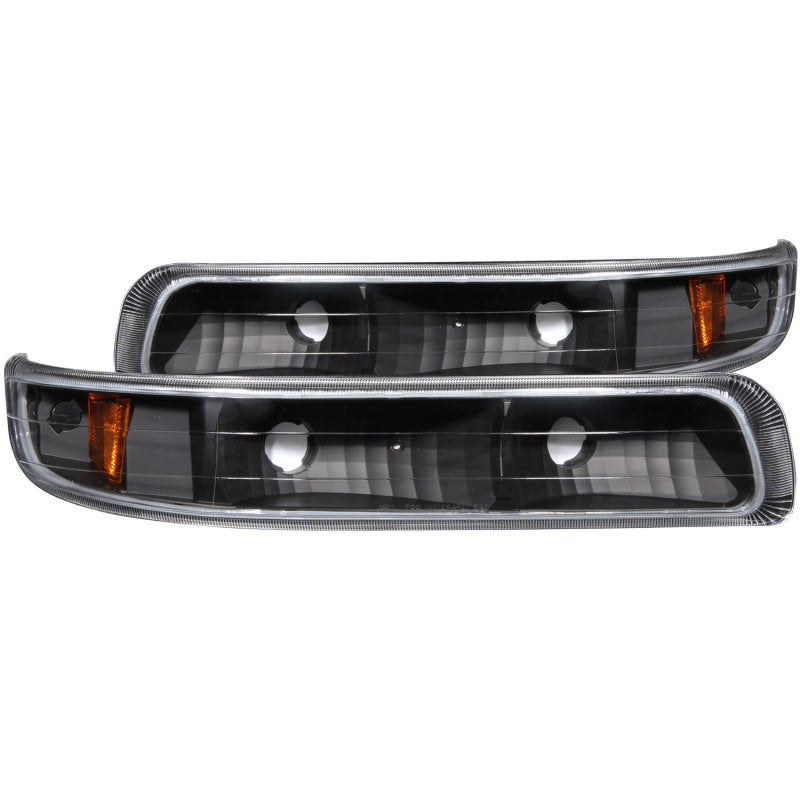 ANZO 1999-2002 Chevrolet Silverado 1500 Euro Parking Lights Black w/ Amber Reflector ANZO 1999-2002 Chevrolet Silverado 1500 Euro Parking Lights Black w/ Amber Reflector