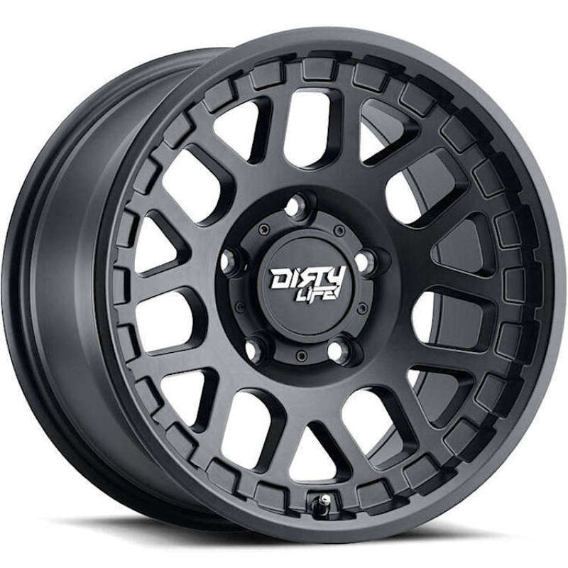 Dirty Life 9306 Mesa 17x9 / 5x127 BP / -12mm Offset / 78.1mm Hub Matte Black Wheel Dirty Life 9306 Mesa 17x9 / 5x127 BP / -12mm Offset / 78.1mm Hub Matte Black Wheel