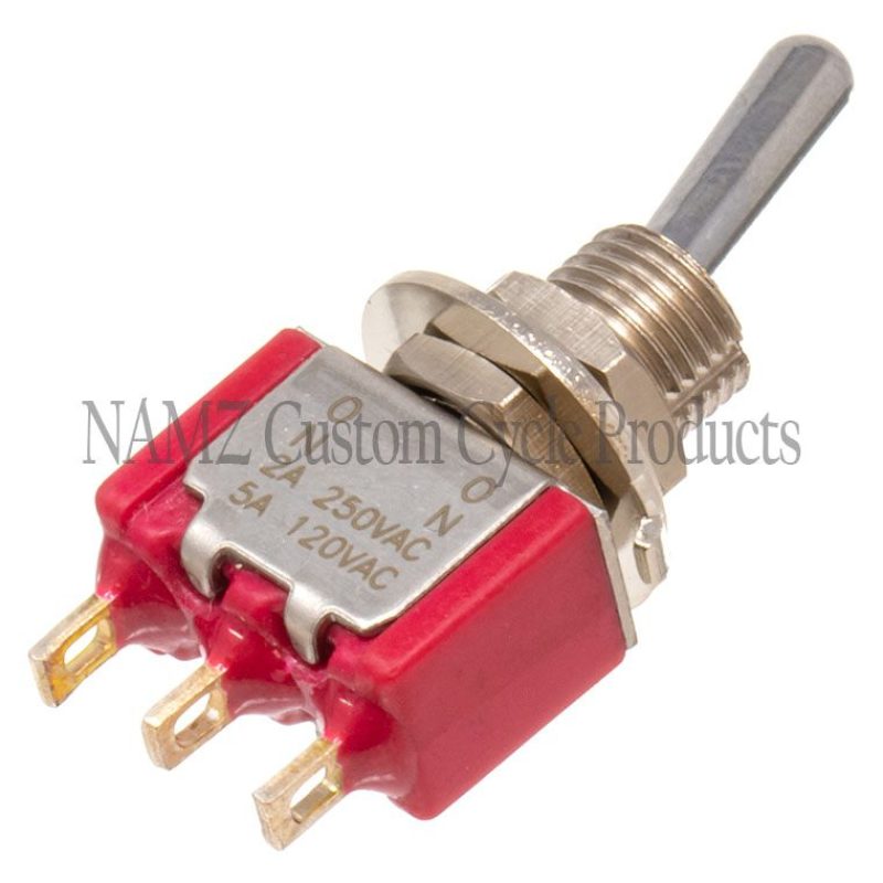 NAMZ Mini High/Low Beam Toggle Switch 5-AMP 1/4in. Hole NAMZ Mini High/Low Beam Toggle Switch 5-AMP 1/4in. Hole