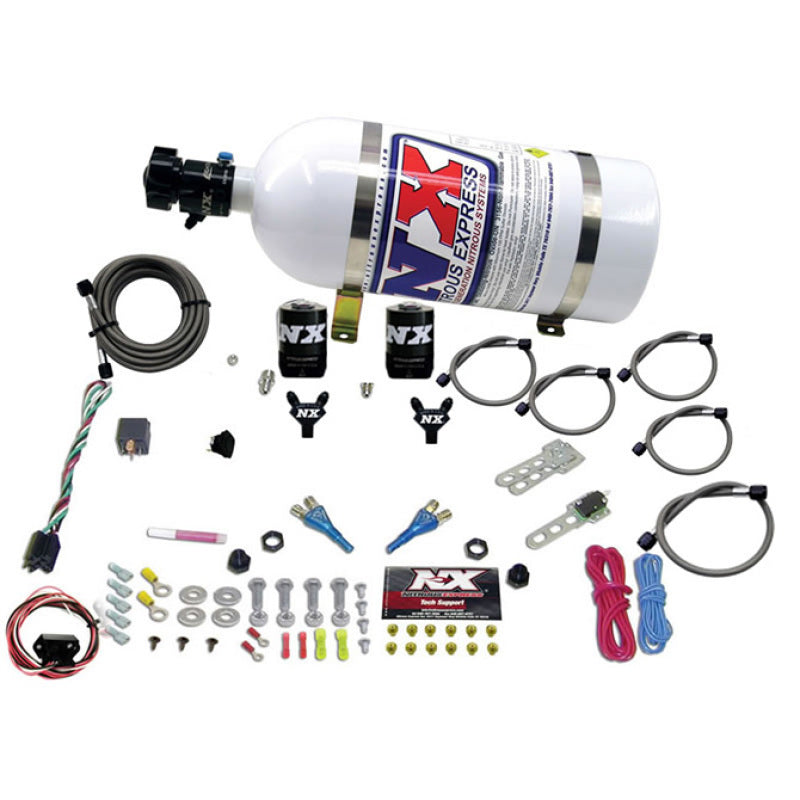 Nitrous Express 03-18 Nissan 350Z/370Z Dual Nozzle (35-150HP) w/10lb Bottle Nitrous Express 03-18 Nissan 350Z/370Z Dual Nozzle (35-150HP) w/10lb Bottle