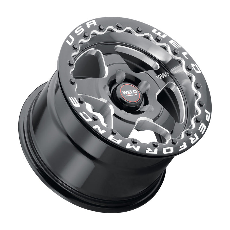 Weld S904 15x10 Ventura Beadlock 5x114.3 ET51 BS7.50 Gloss BLK MIL DIA 78.1 Weld S904 15x10 Ventura Beadlock 5x114.3 ET51 BS7.50 Gloss BLK MIL DIA 78.1