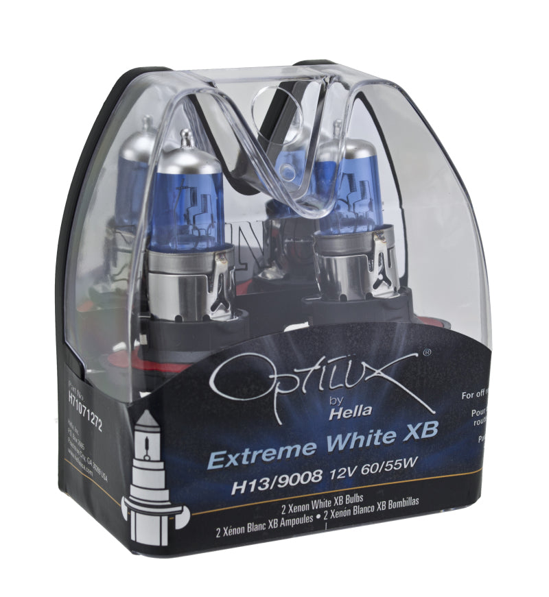 Hella Optilux H13/9008 12V 60/55W XB Xenon White Bulbs (Pair) Hella Optilux H13/9008 12V 60/55W XB Xenon White Bulbs (Pair)