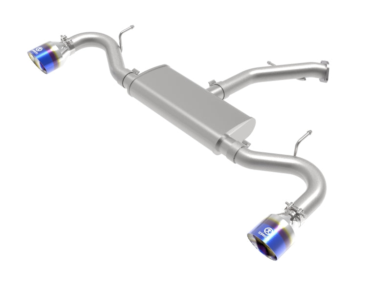 aFe Takeda 2.5in 409 SS Axle-Back Exhaust System Blue Flame 18-20 Hyundai Elantra GT L4-1.6L(t) aFe Takeda 2.5in 409 SS Axle-Back Exhaust System Blue Flame 18-20 Hyundai Elantra GT L4-1.6L(t)