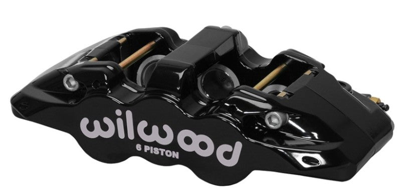 Wilwood Caliper-Aero6-R/H - Black 1.75/1.38/1.38in Pistons 1.25in Disc Wilwood Caliper-Aero6-R/H - Black 1.75/1.38/1.38in Pistons 1.25in Disc