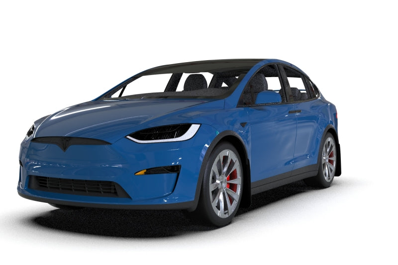 Rally Armor 22-26 Tesla Model X Black UR Mud Flap w/Blue Logo Rally Armor 22-26 Tesla Model X Black UR Mud Flap w/Blue Logo