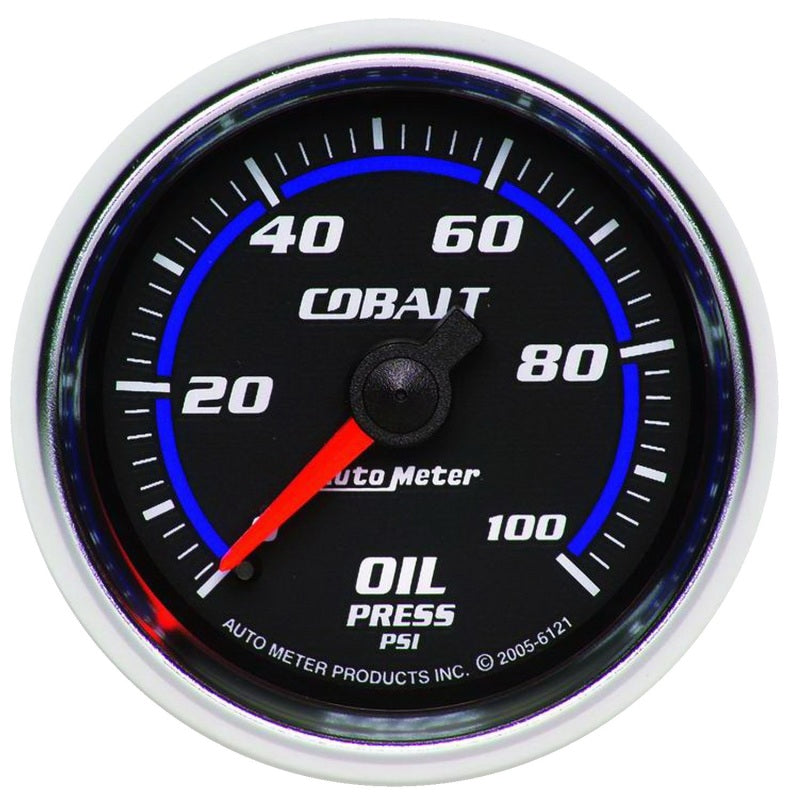 Autometer Cobalt 52mm 100 PSI Mechanical Oil Pressure Gauge Autometer Cobalt 52mm 100 PSI Mechanical Oil Pressure Gauge