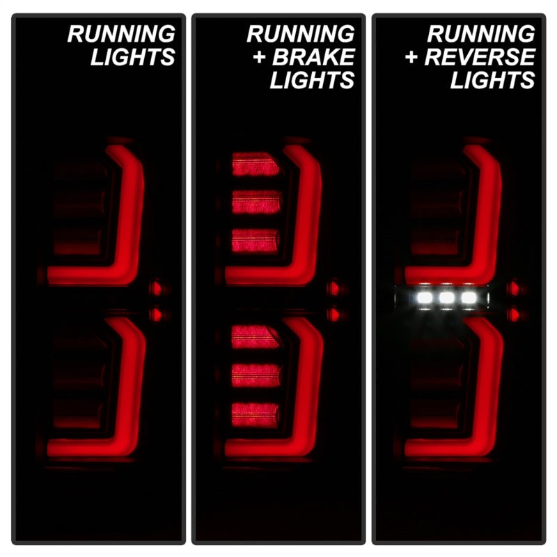 Spyder GMC Sierra 19-20 Incandescent Bulb Model Only LED Tail Lights-Black Smoke ALT-YD-GS19-LED-BSM Spyder GMC Sierra 19-20 Incandescent Bulb Model Only LED Tail Lights-Black Smoke ALT-YD-GS19-LED-BSM