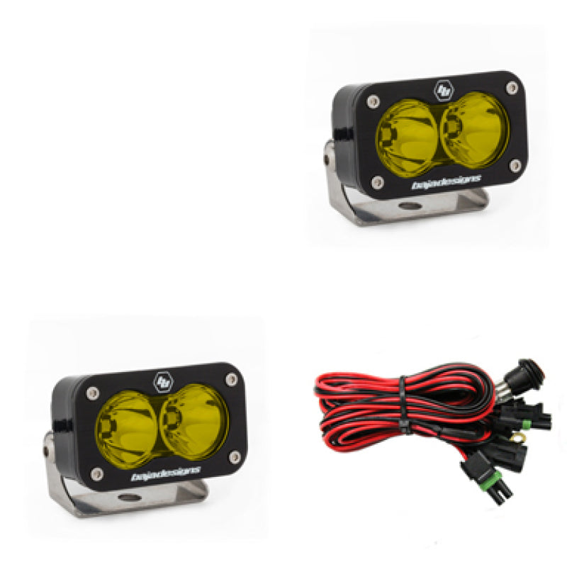 Baja Designs S2 Pro Series LED Light Pods Amber Lens Spot Pattern - Pair Baja Designs S2 Pro Series LED Light Pods Amber Lens Spot Pattern - Pair