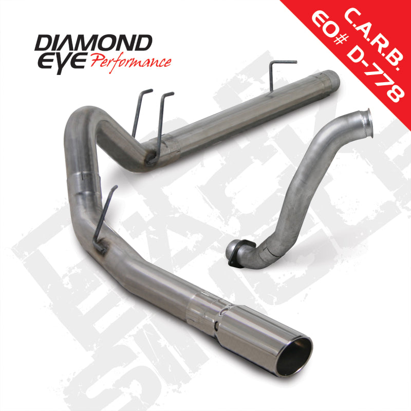 Diamond Eye KIT 4in DPF-BACK w/ DP SGL SS 08-10 Ford 6.4L Powerstroke F250/F350 Diamond Eye KIT 4in DPF-BACK w/ DP SGL SS 08-10 Ford 6.4L Powerstroke F250/F350