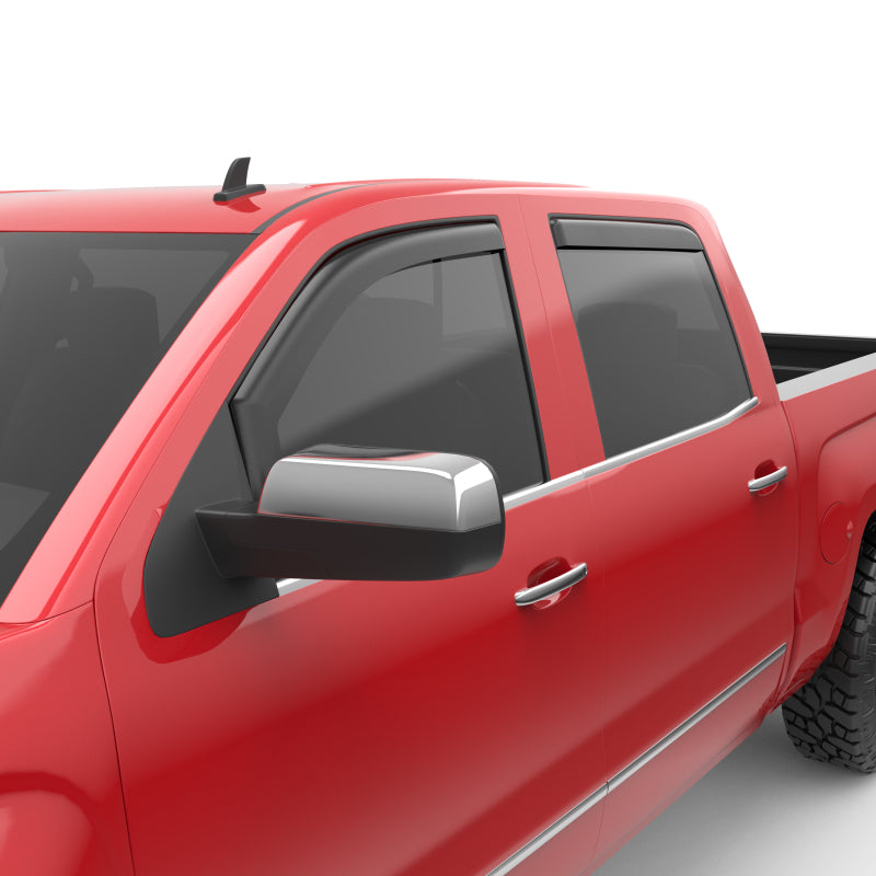 EGR 14+ Chev Silverado/GMC Sierra Dbl Cab In-Channel Window Visors - Set of 4 - Matte (571675) EGR 14+ Chev Silverado/GMC Sierra Dbl Cab In-Channel Window Visors - Set of 4 - Matte (571675)
