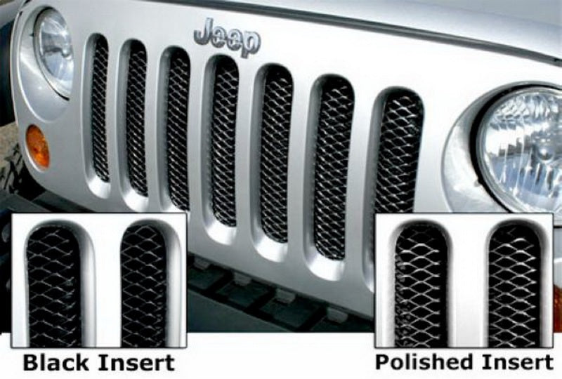 Rampage 2007-2018 Jeep Wrangler(JK) Grille 3D Single Piece - Black Rampage 2007-2018 Jeep Wrangler(JK) Grille 3D Single Piece - Black