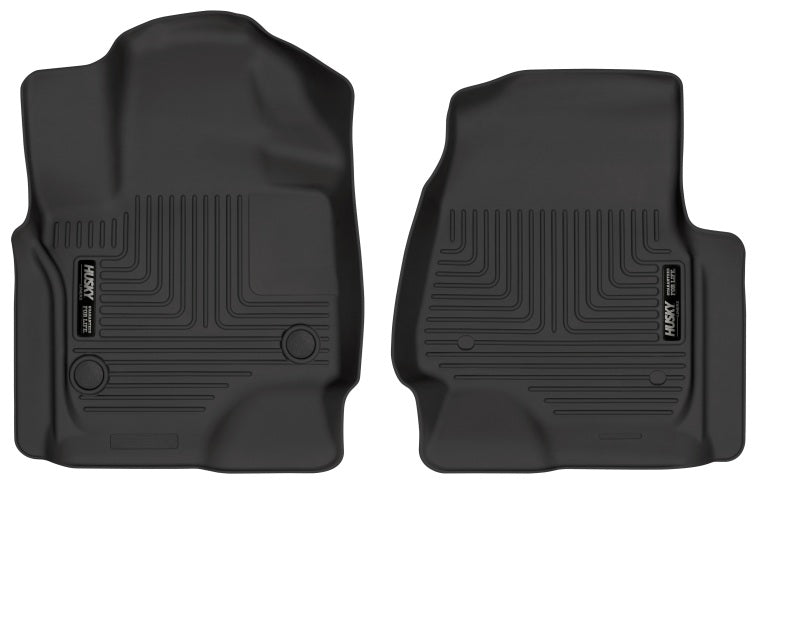 Husky Liners 18-22 Ford Expedition WeatherBeater Black Front Floor Liners Husky Liners 18-22 Ford Expedition WeatherBeater Black Front Floor Liners