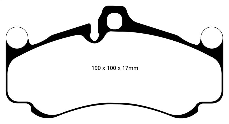 EBC 10-12 Porsche 911 (997) (Cast Iron Rotor only) 3.8 GT3 Yellowstuff Front Brake Pads EBC 10-12 Porsche 911 (997) (Cast Iron Rotor only) 3.8 GT3 Yellowstuff Front Brake Pads