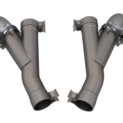 QTP 2018+ Jeep Grand Cherokee Trackhawk 2.75in 304SS Aggressor Cutout Dual Mid Pipes