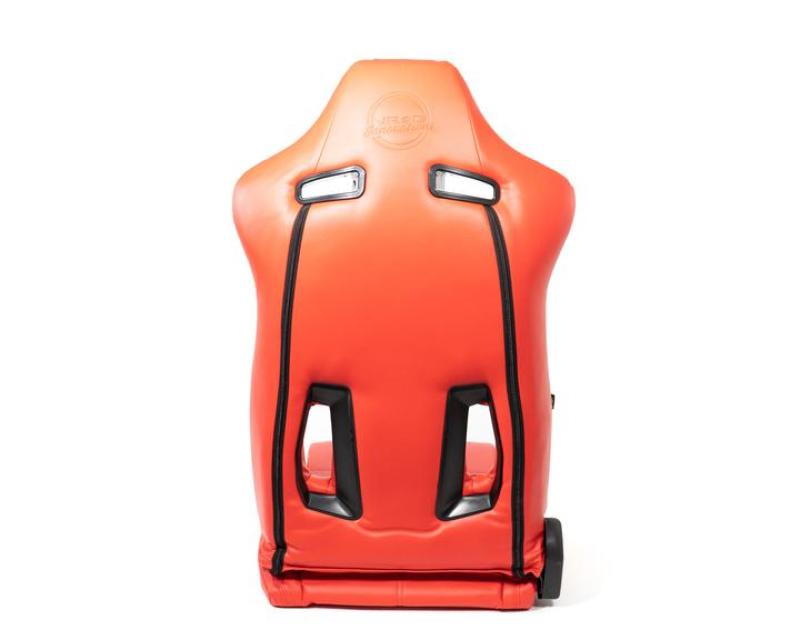 NRG Reclinable Sport Seats (Pair) The Arrow Red Vinyl w/ Pressed NRG Logo w/ Red Stitch NRG Reclinable Sport Seats (Pair) The Arrow Red Vinyl w/ Pressed NRG Logo w/ Red Stitch