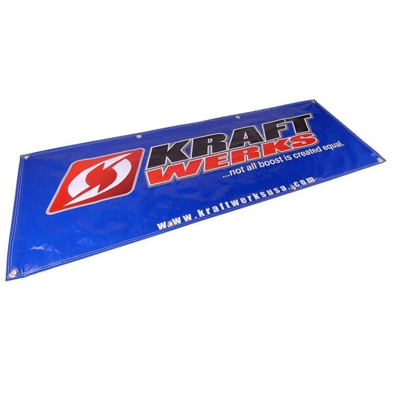 KraftWerks 6 Ft Vinyl Shop Banner - Silver KraftWerks 6 Ft Vinyl Shop Banner - Silver
