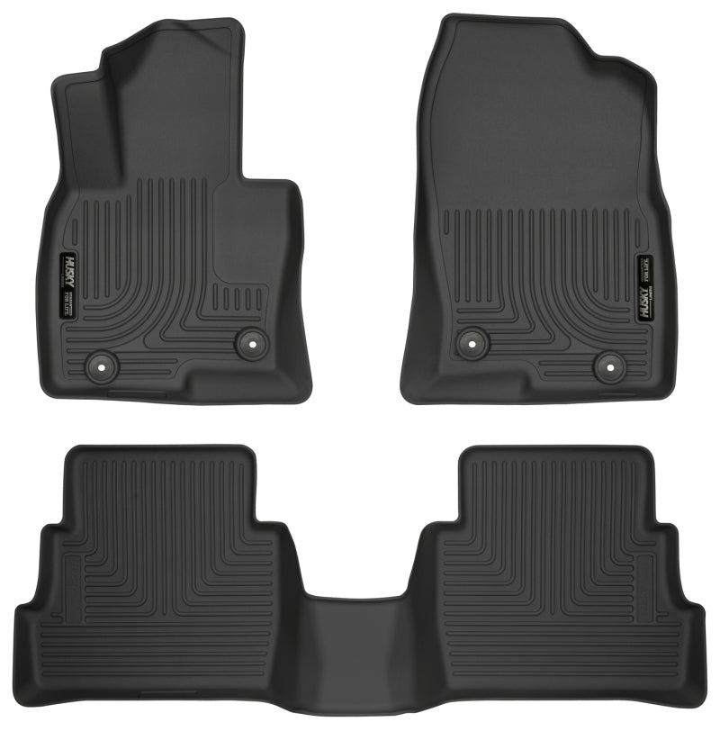 Husky Liners 2017 Mazda CX-5 Weatherbeater Black Front & 2nd Seat Floor Liners Husky Liners 2017 Mazda CX-5 Weatherbeater Black Front & 2nd Seat Floor Liners