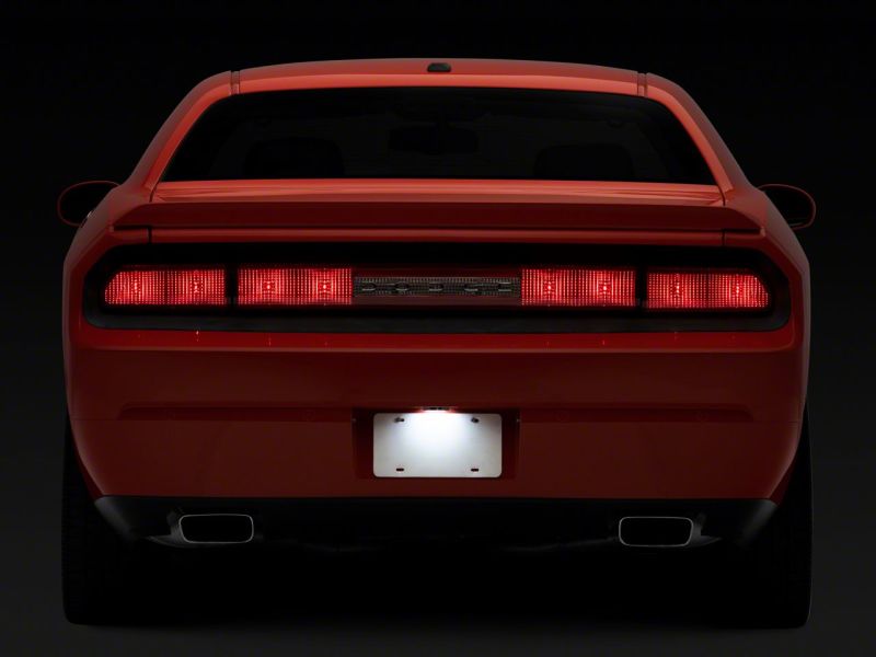 Raxiom 08-14 Dodge Challenger Axial Series LED License Plate Lamp Raxiom 08-14 Dodge Challenger Axial Series LED License Plate Lamp