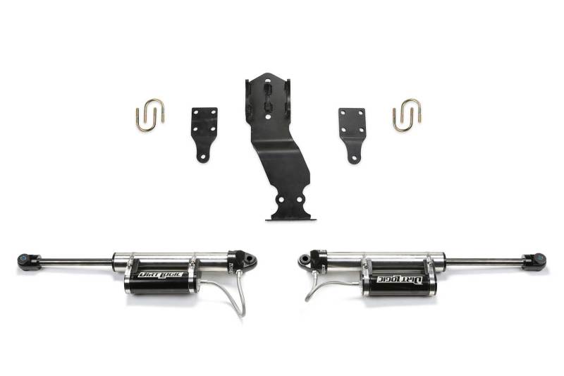 Fabtech 19-20 Ford F450/F550 4WD Dual Steering Stabilizer System w/DL 2.25 Resi Shocks Fabtech 19-20 Ford F450/F550 4WD Dual Steering Stabilizer System w/DL 2.25 Resi Shocks