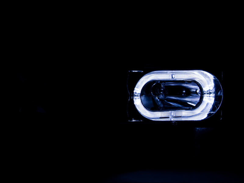 ANZO 1988-1998 Chevrolet C1500 Crystal Headlights Black w/ Halo ANZO 1988-1998 Chevrolet C1500 Crystal Headlights Black w/ Halo