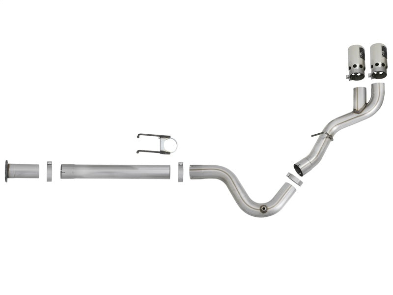 aFe Rebel XD 4in SS Down-Pipe Back Exhaust w/Dual Polished Tips 17-18 Ford Diesel Trucks V8-6.7L(td) aFe Rebel XD 4in SS Down-Pipe Back Exhaust w/Dual Polished Tips 17-18 Ford Diesel Trucks V8-6.7L(td)