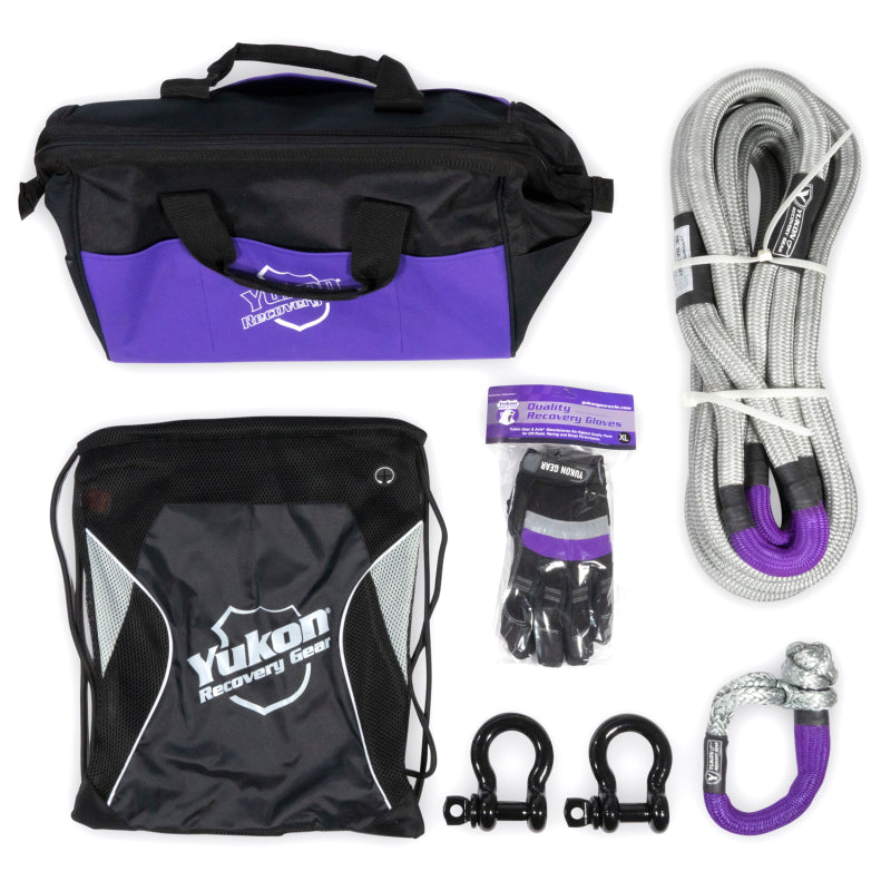 Yukon Recovery Gear Kit w/7/8in Kinetic Rope Yukon Recovery Gear Kit w/7/8in Kinetic Rope