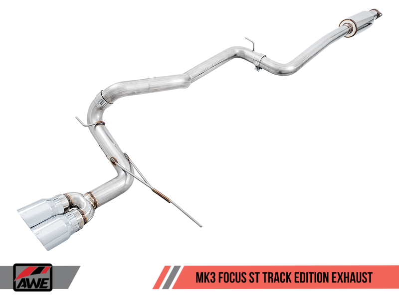 AWE Tuning Ford Focus ST Track Edition Cat-back Exhaust - Diamond BlackTips AWE Tuning Ford Focus ST Track Edition Cat-back Exhaust - Diamond BlackTips