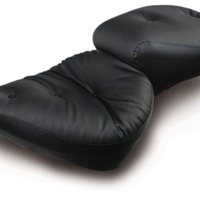 Mustang 00-15 Harley Softail Standard Rear Tire Wide Touring 1PC Seat Regal - Black