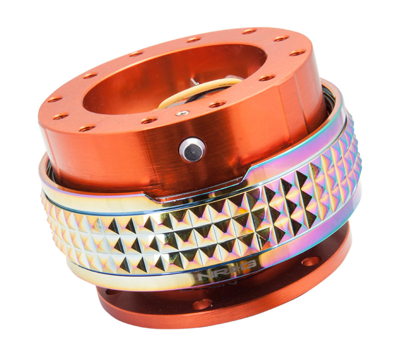 NRG Quick Release Kit - Pyramid Edition - Orange Body / Neochrome Pyramid Ring NRG Quick Release Kit - Pyramid Edition - Orange Body / Neochrome Pyramid Ring