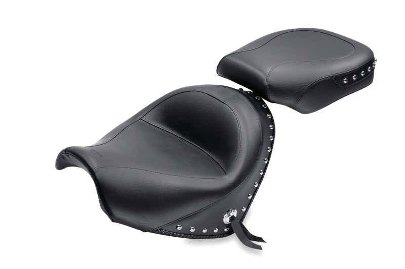 Mustang 09-21 Suzuki Boulevard C50 & C50T Standard Touring 2PC Seat w/Studs - Black Mustang 09-21 Suzuki Boulevard C50 & C50T Standard Touring 2PC Seat w/Studs - Black