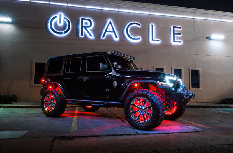Oracle LED Illuminated Wheel Rings - Double LED - Red SEE WARRANTY Oracle LED Illuminated Wheel Rings - Double LED - Red SEE WARRANTY