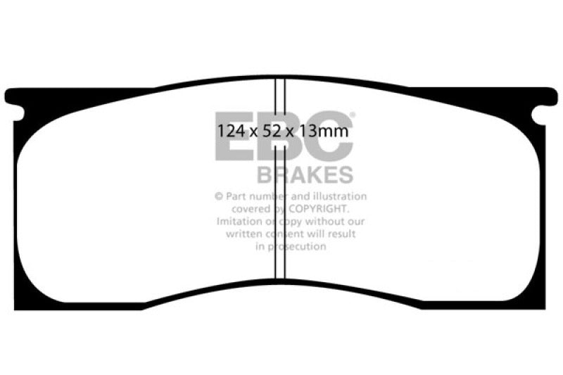 EBC 65-69 Dodge Dart 2.8 Redstuff Front Brake Pads EBC 65-69 Dodge Dart 2.8 Redstuff Front Brake Pads
