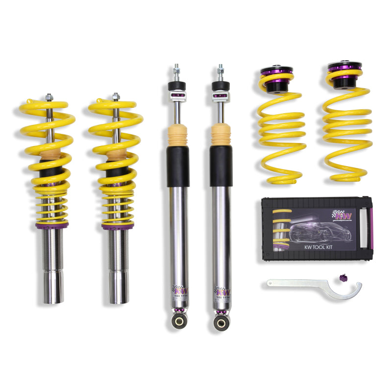 KW Coilover Kit V3 Audi A4 S4 (8K/B8) w/o electronic dampening control Sedan FWD + Quattro KW Coilover Kit V3 Audi A4 S4 (8K/B8) w/o electronic dampening control Sedan FWD + Quattro
