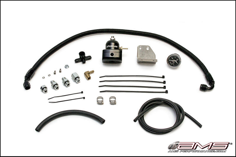 AMS Performance 08-15 Mitsubishi EVO X Fuel Pressure Regulator Kit - Black AMS Performance 08-15 Mitsubishi EVO X Fuel Pressure Regulator Kit - Black