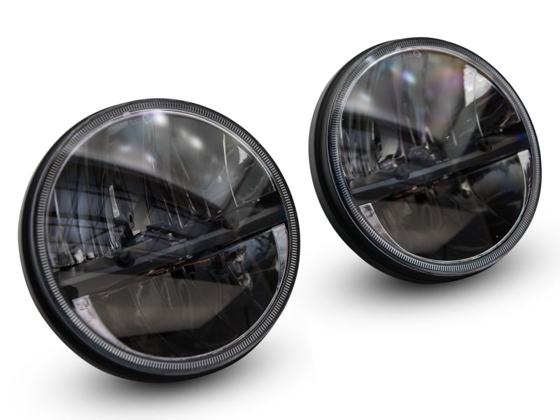 Raxiom 97-18 Jeep Wrangler TJ/JK Axial Series LED Headlights- Black Housing (Clear Lens) Raxiom 97-18 Jeep Wrangler TJ/JK Axial Series LED Headlights- Black Housing (Clear Lens)