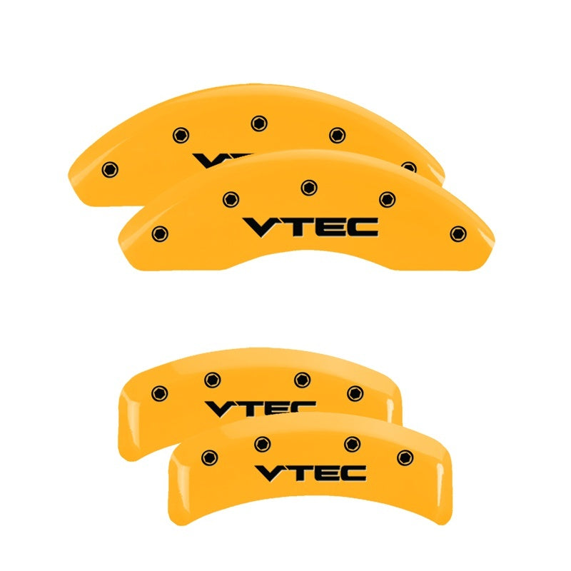 MGP 4 Caliper Covers Engraved Front & Rear Vtech Yellow Finish Black Char 2003 Honda Element MGP 4 Caliper Covers Engraved Front & Rear Vtech Yellow Finish Black Char 2003 Honda Element